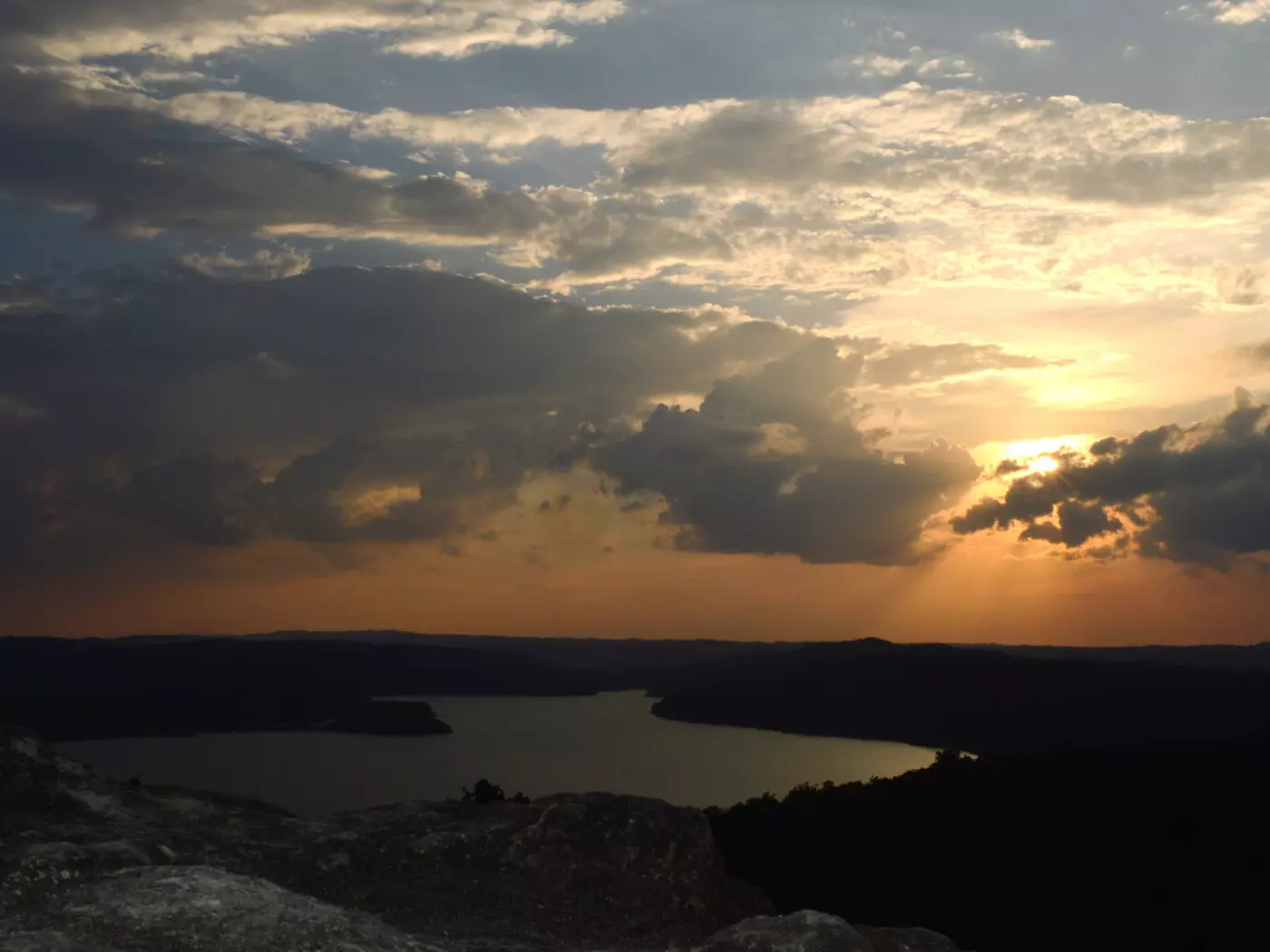 Sunset at Yaxha