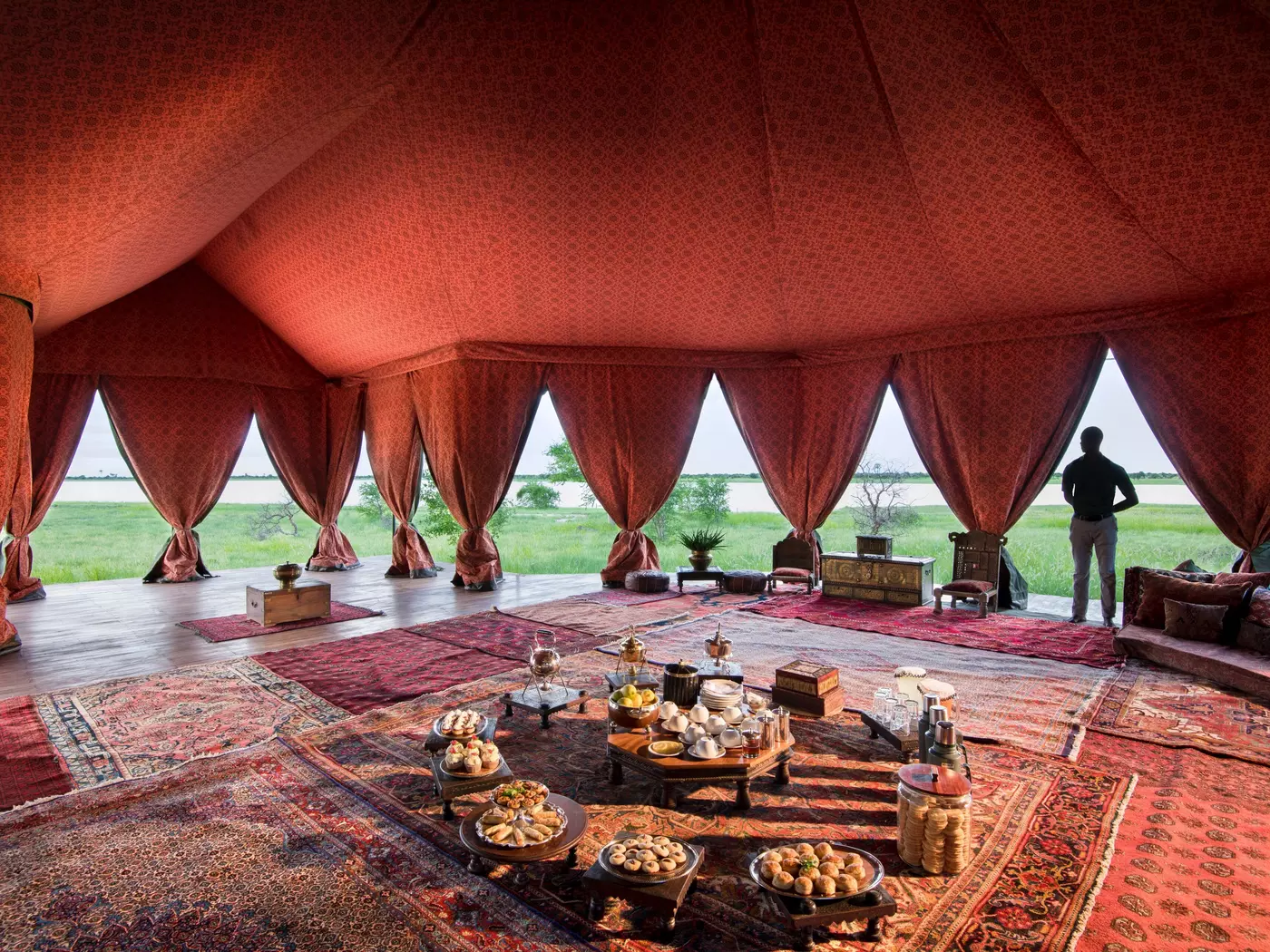 Afternoon tea at Jack's Camp