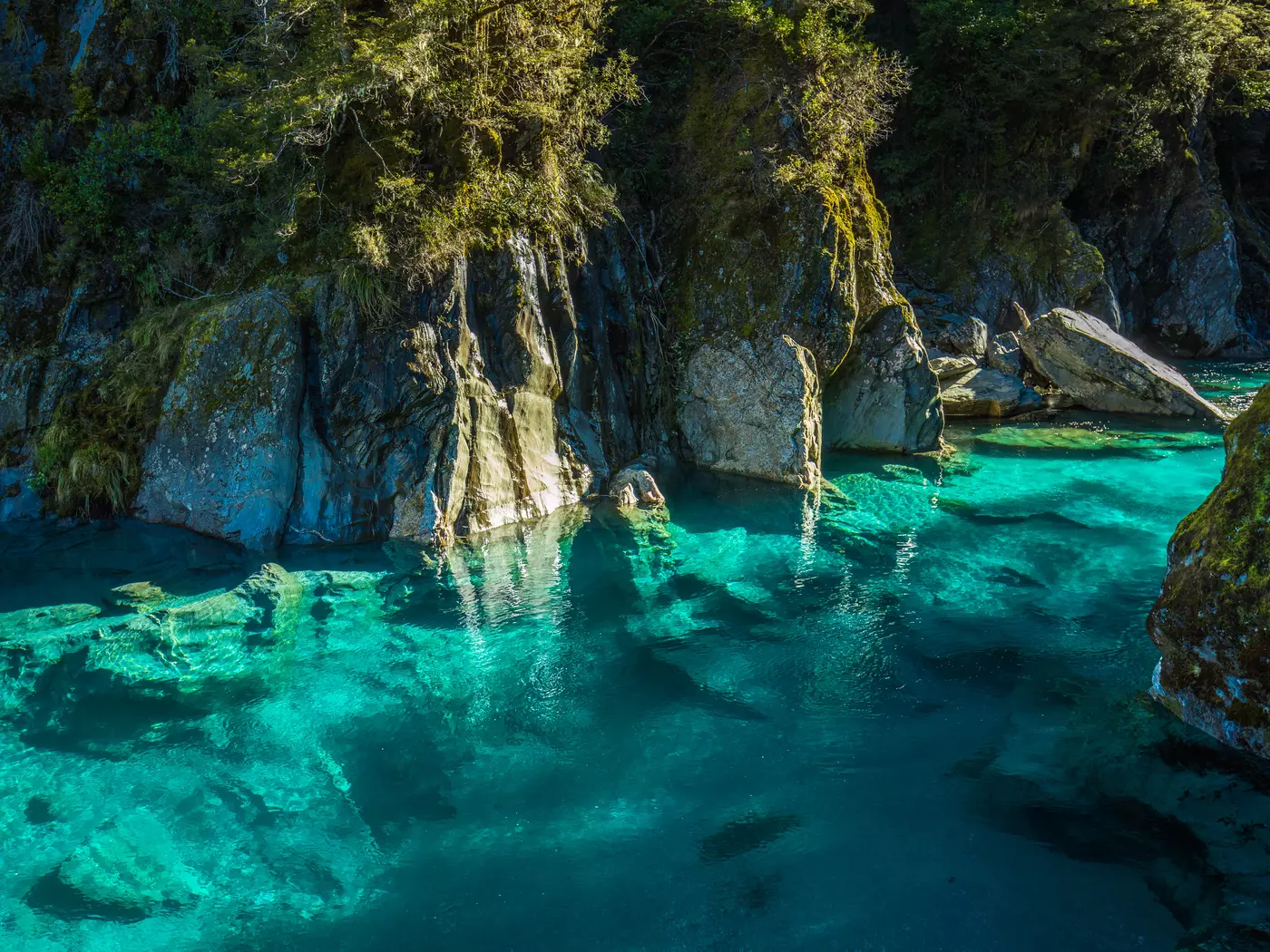 Blue Pools at Haast Pass