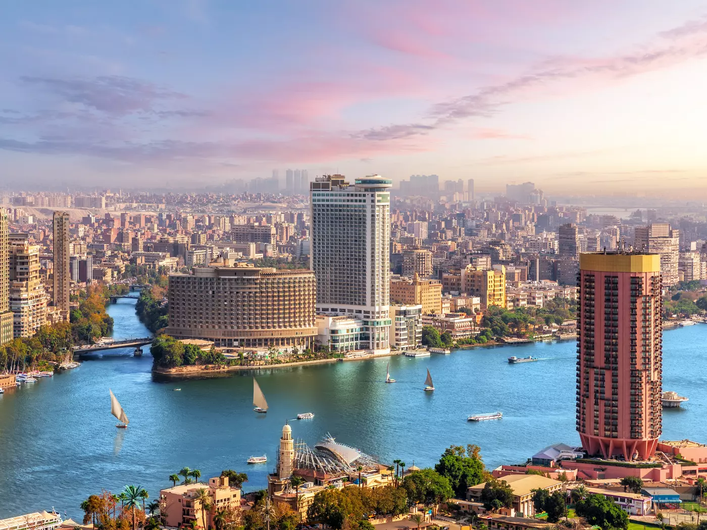Cairo on the banks of the Nile