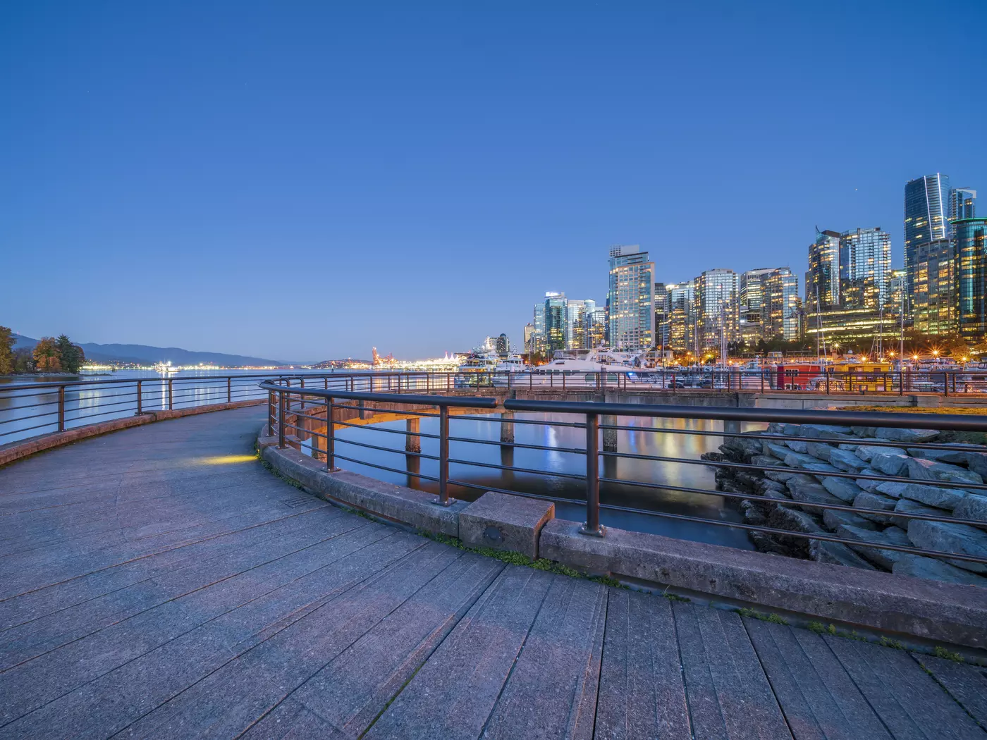 City Skyline and Marina of Vancouver