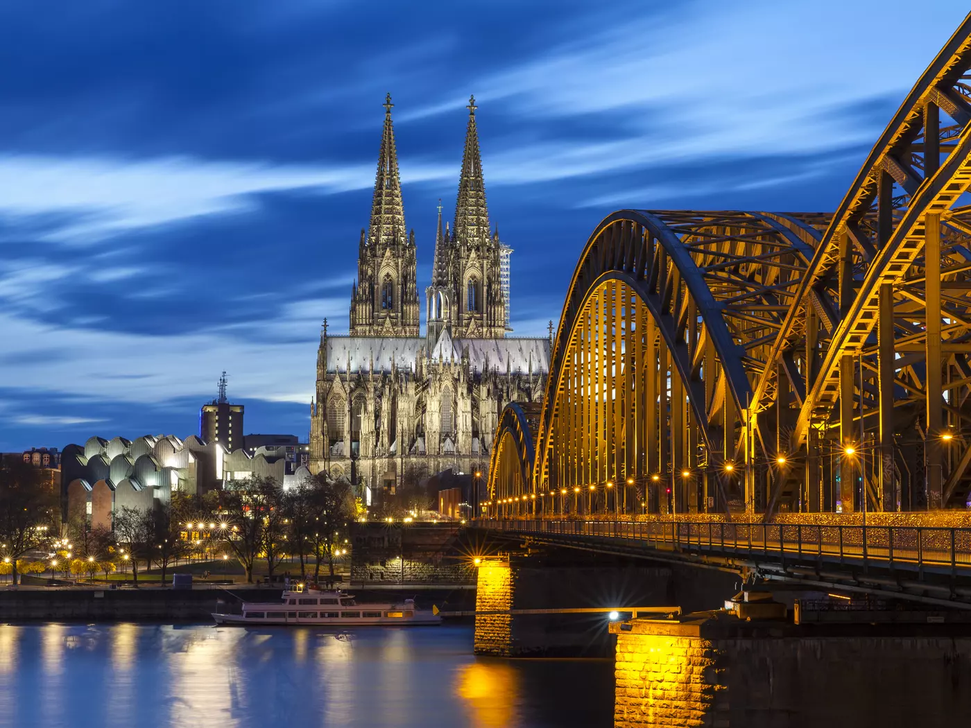 The Gothic Cologne Cathedral is the tallest twin-spired church in the world
