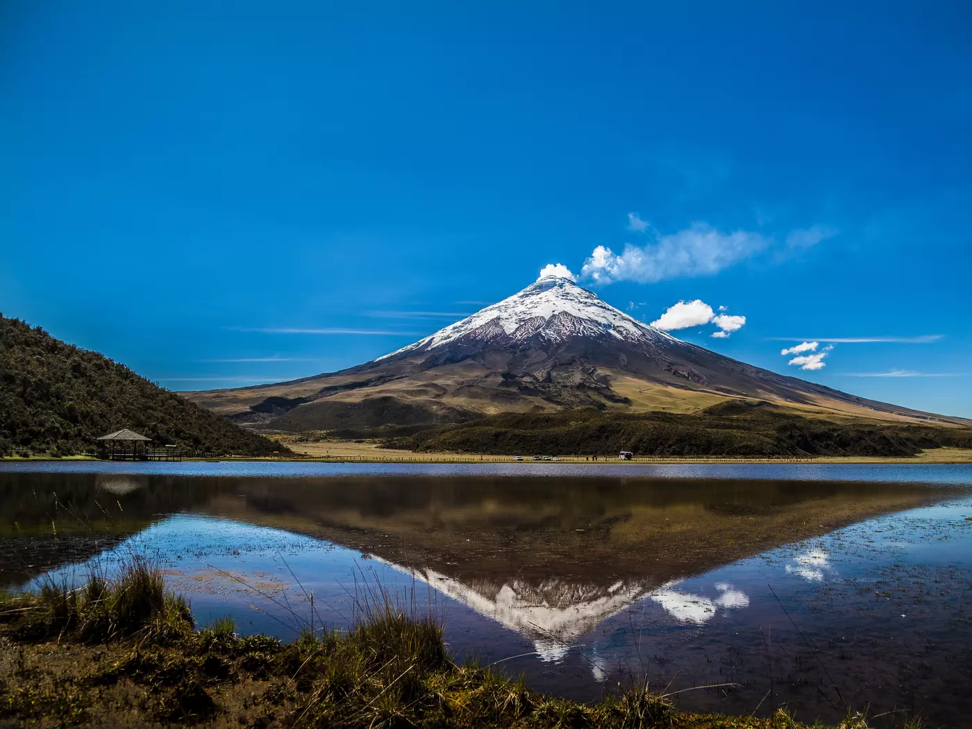 Cotopaxi is an active stratovolcano and is clearly visible from Quito