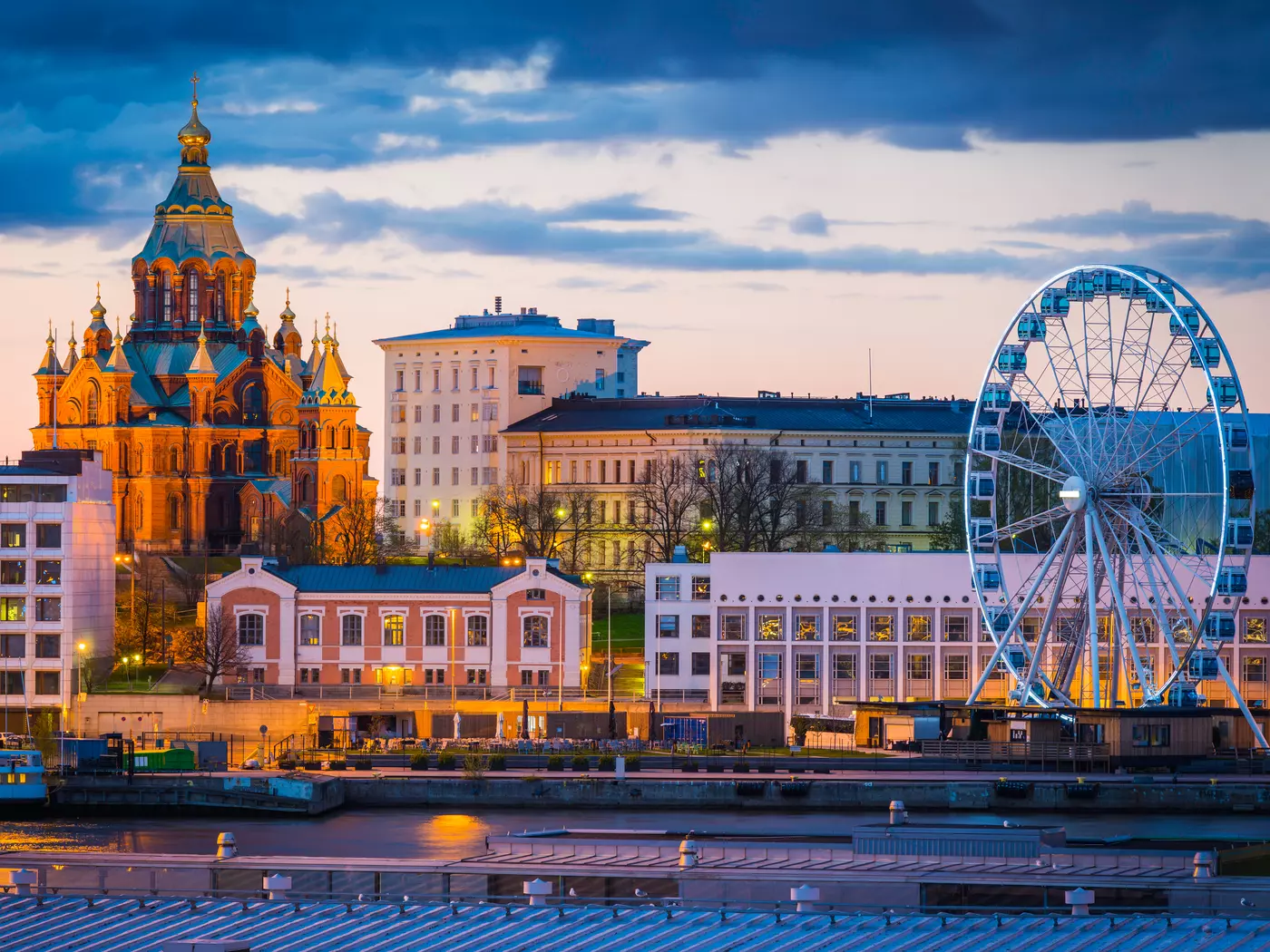 The Uspenski Cathedral on the Helsinki harbour
