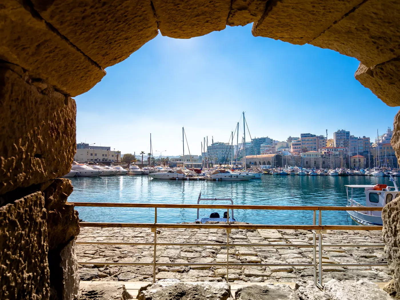 Heraklion Harbour with Venetian Fortress