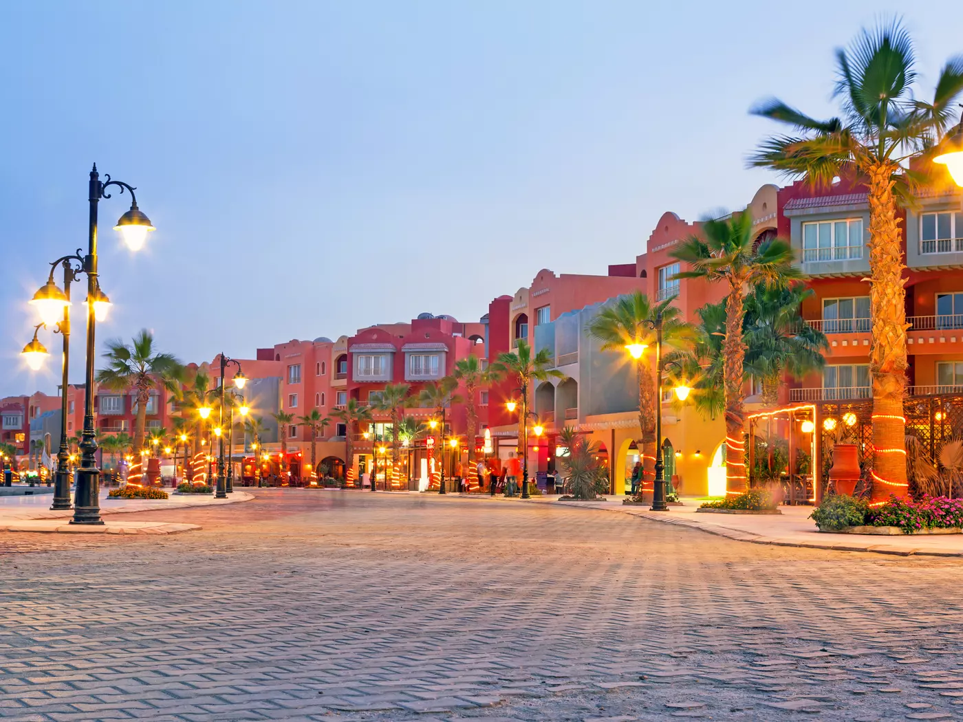 The Marina district of Hurghada