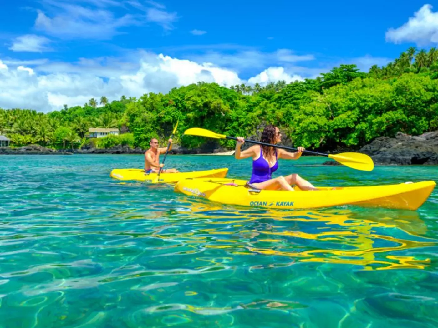 Explore the lagoon and islets at Seabreeze, Samoa