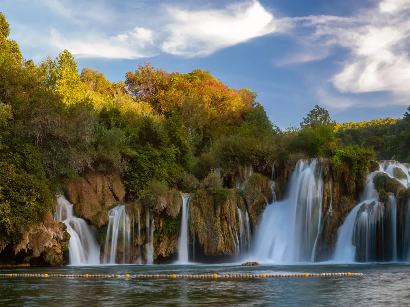 Krka National Park is home to some of the most impressive waterfalls in Croatia