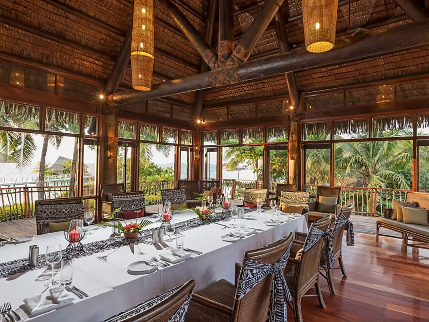 Dining at Likuliku Lagoon Resort