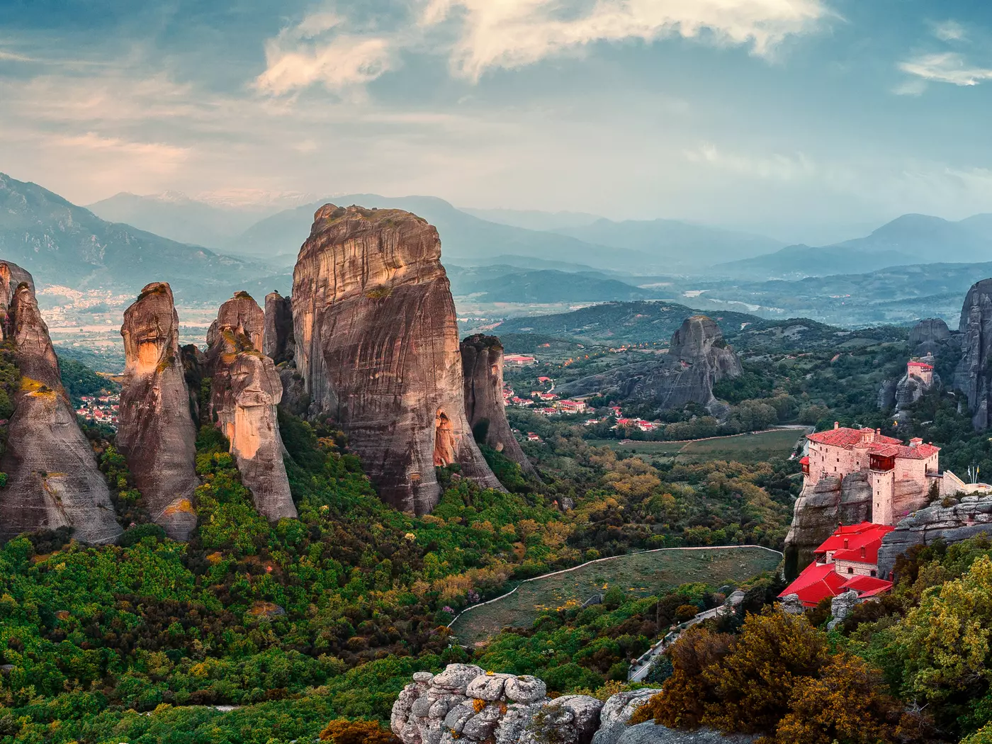 Mighty spires and Monasteries of Meteora, Greece