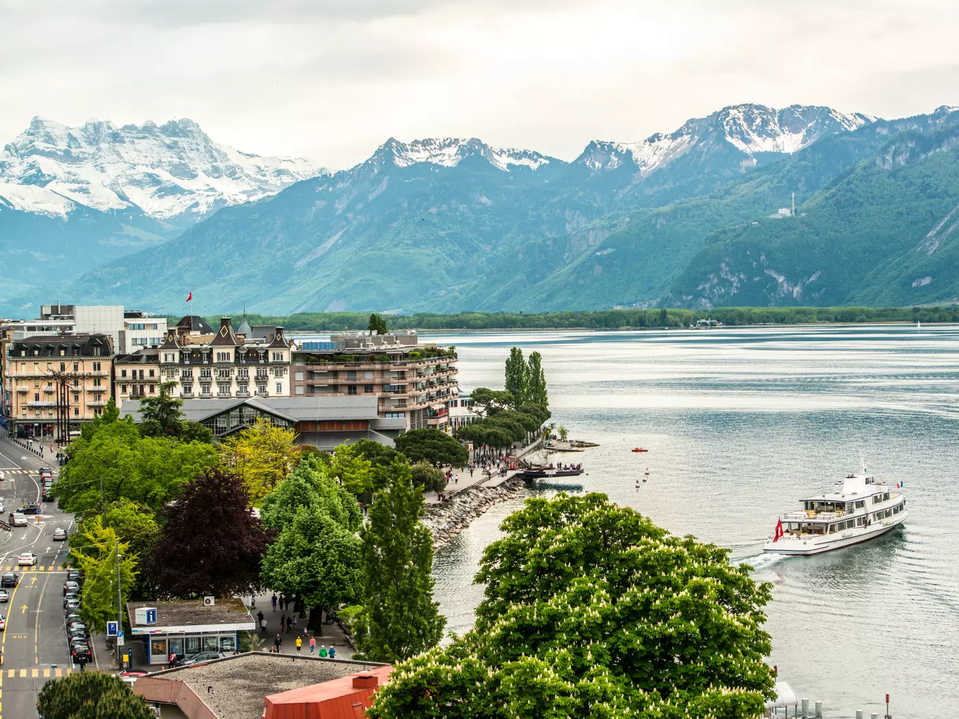Montreux on the shores of Lake Geneva