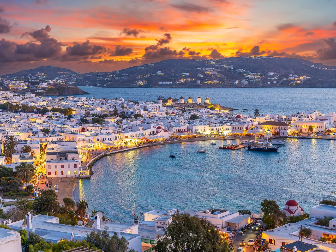 Colourful Chora on Mykonos
