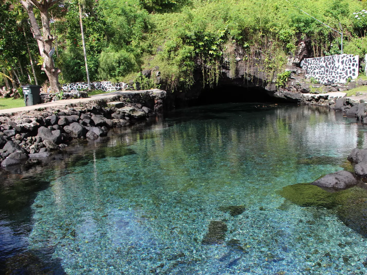Enjoy the crystal clear freshwater Piula Cave Pool, Samoa