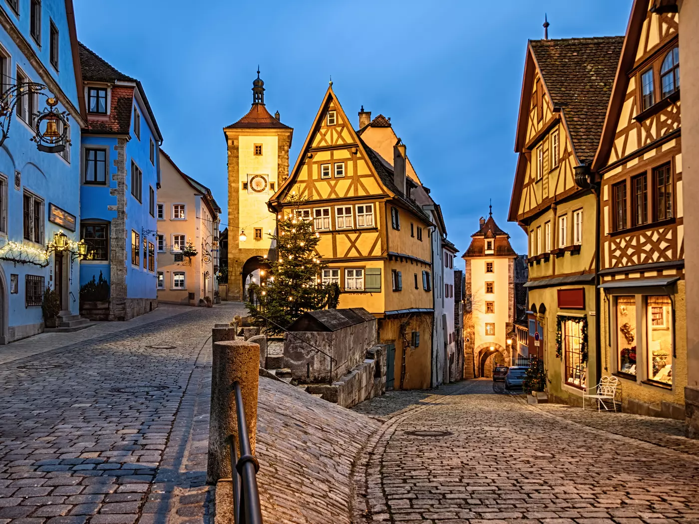 Stroll through Rothenburg ob der Tauber's Spitalviertel district, with it's wealth of buildings from the Middle Ages