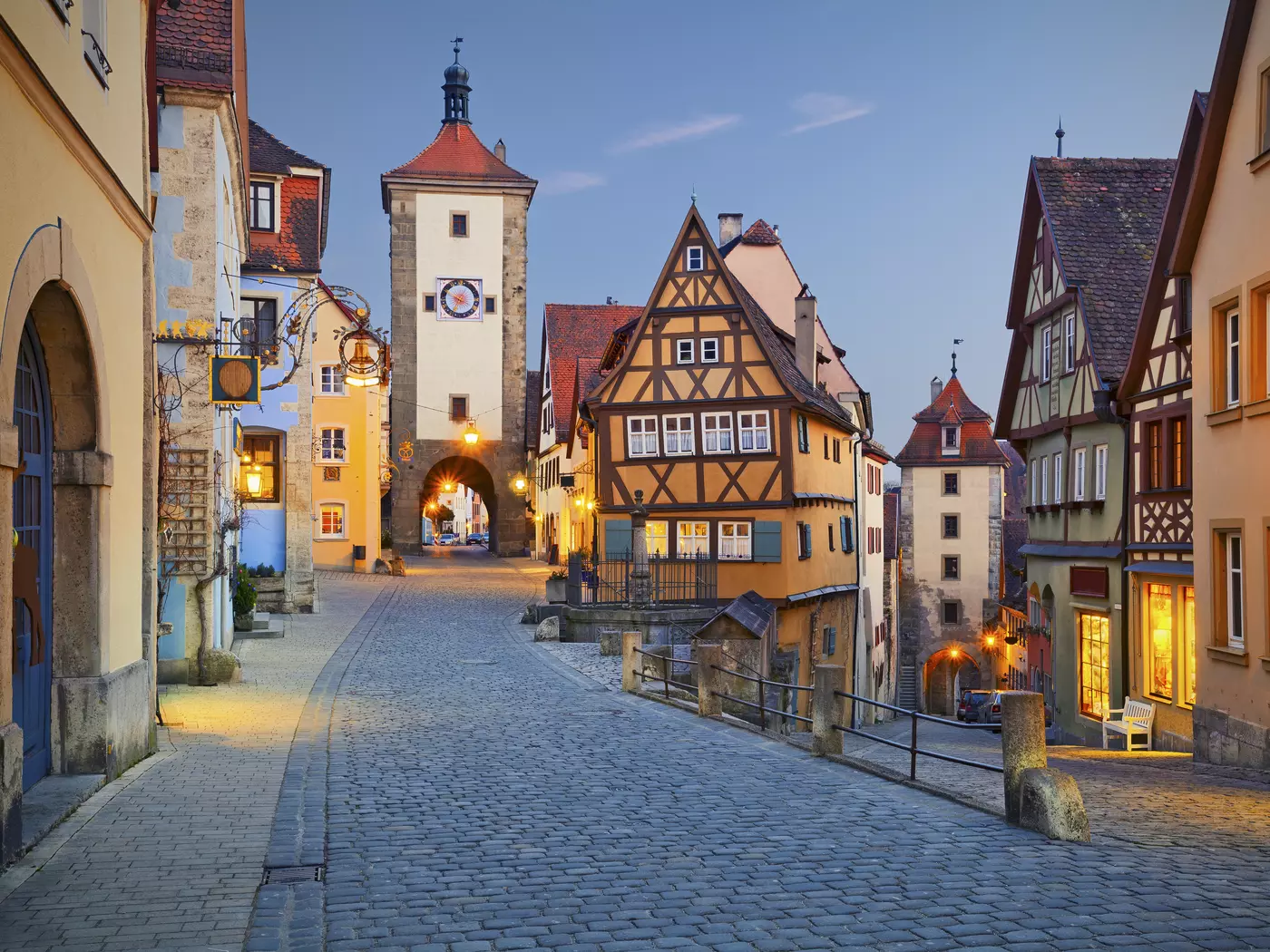 Part of Germany's Romantic Road, Rothenburg ob der Tauber features building dating from the Middle Ages