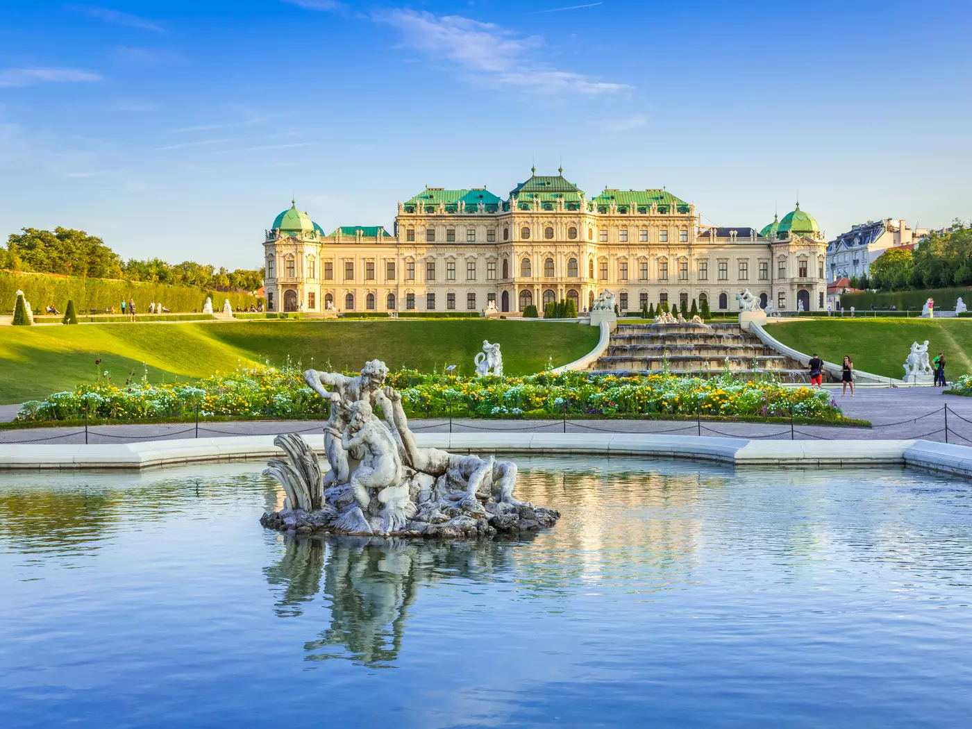 Baroque Belvedere Palace is a museum housing some of Austria's most valuable art collections