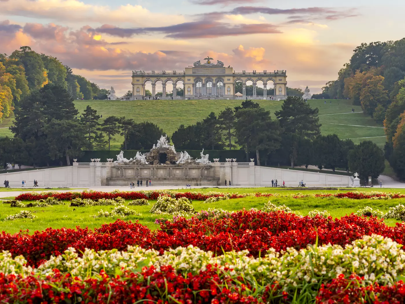 The Schönbrunn Palace and Park dates from the 1740's