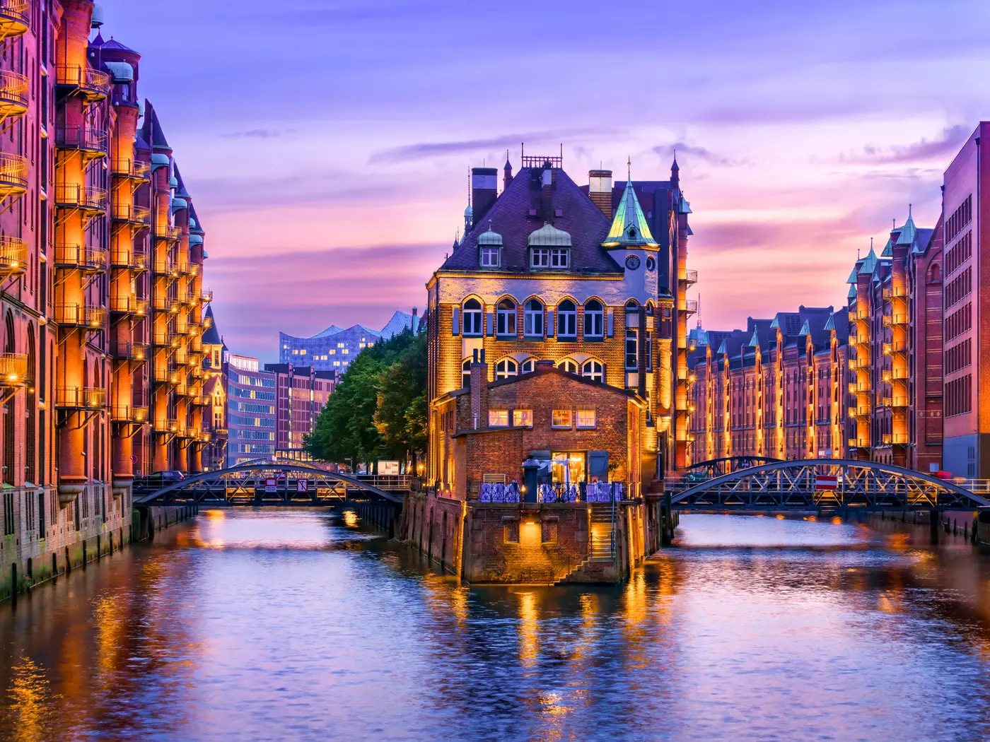 The Speicherstadt or warehouse district is Hamburg's historic centre