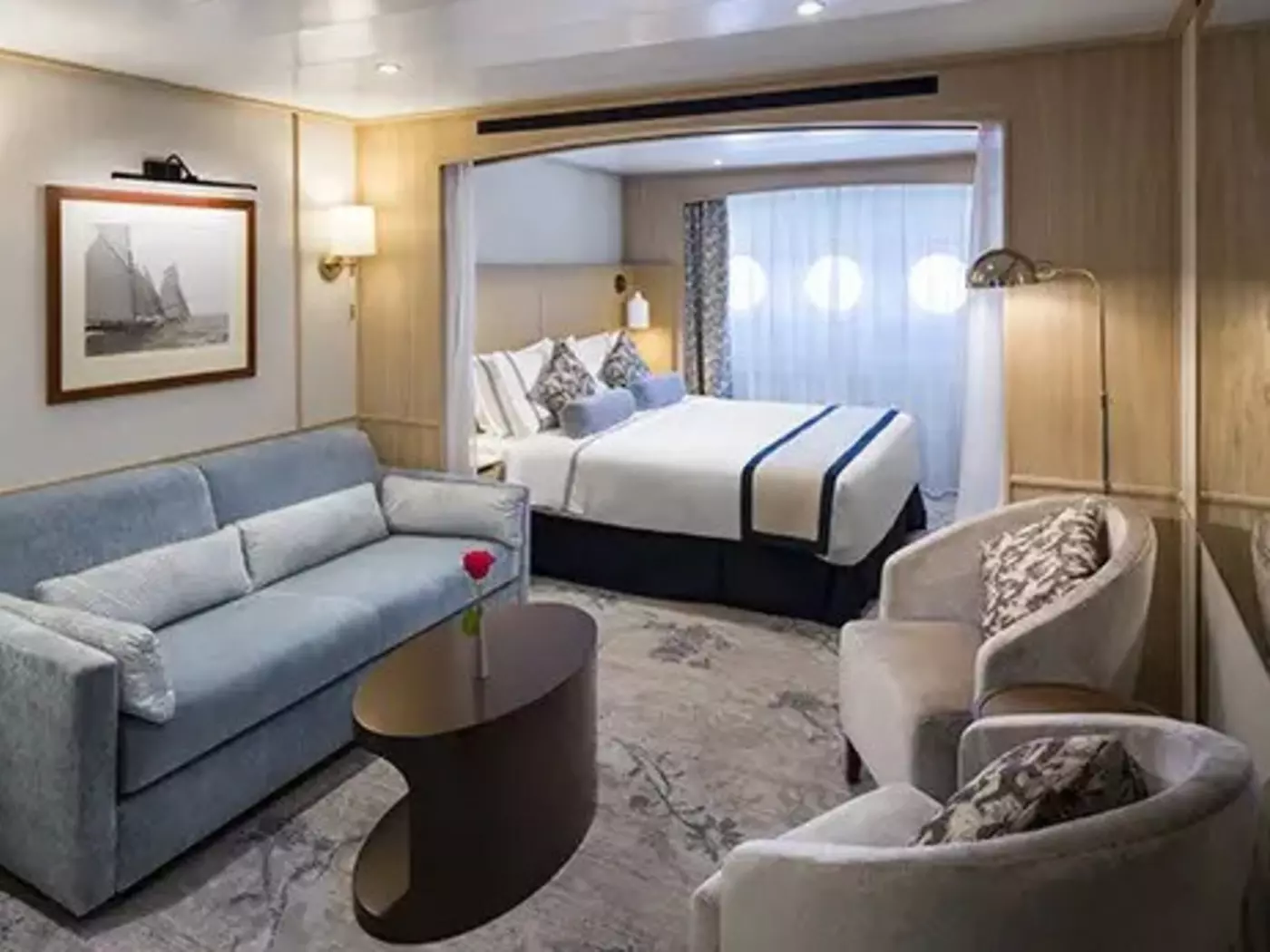 Star Porthole Suite, all the comforts of home, Courtesy of Windstar Cruises