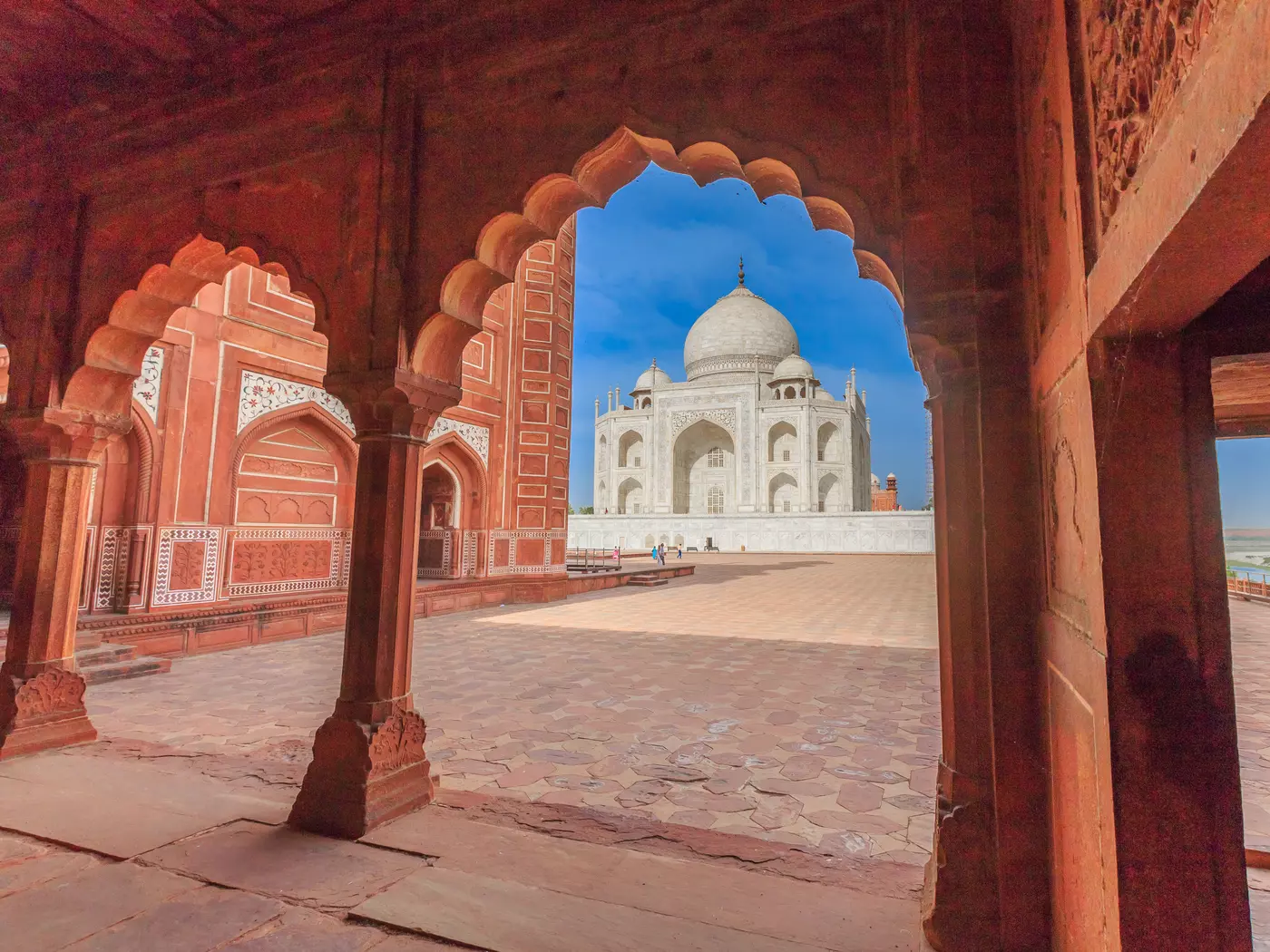 The celebrated Taj Mahal, Agra