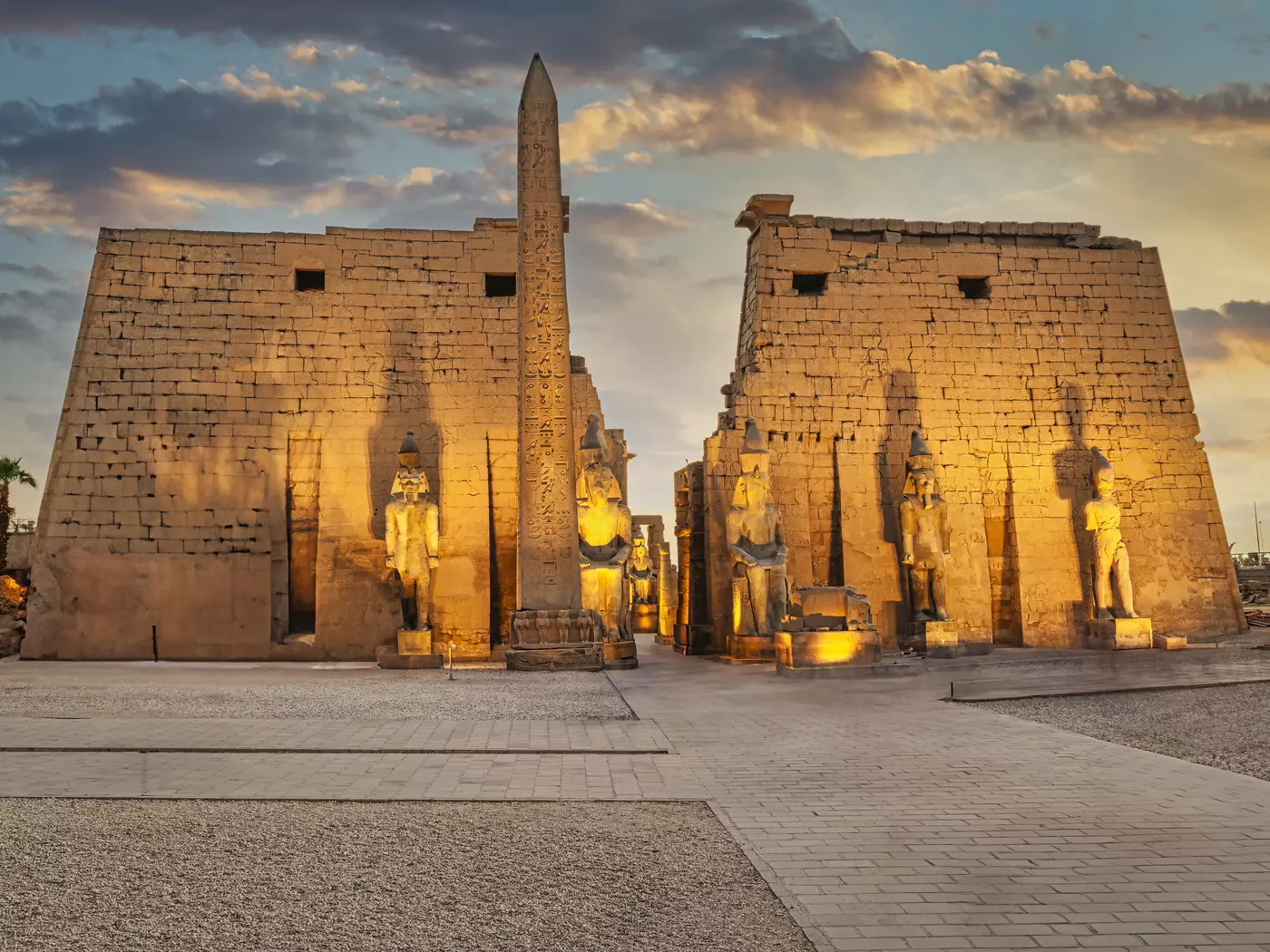 The temples at Luxor