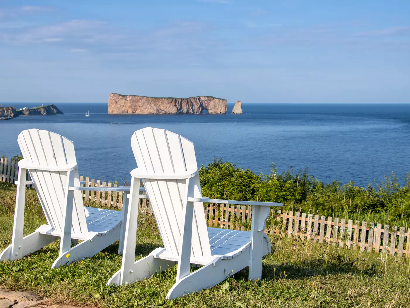 Overlooking Perce Rock, Gaspe Peninsula, Quebec