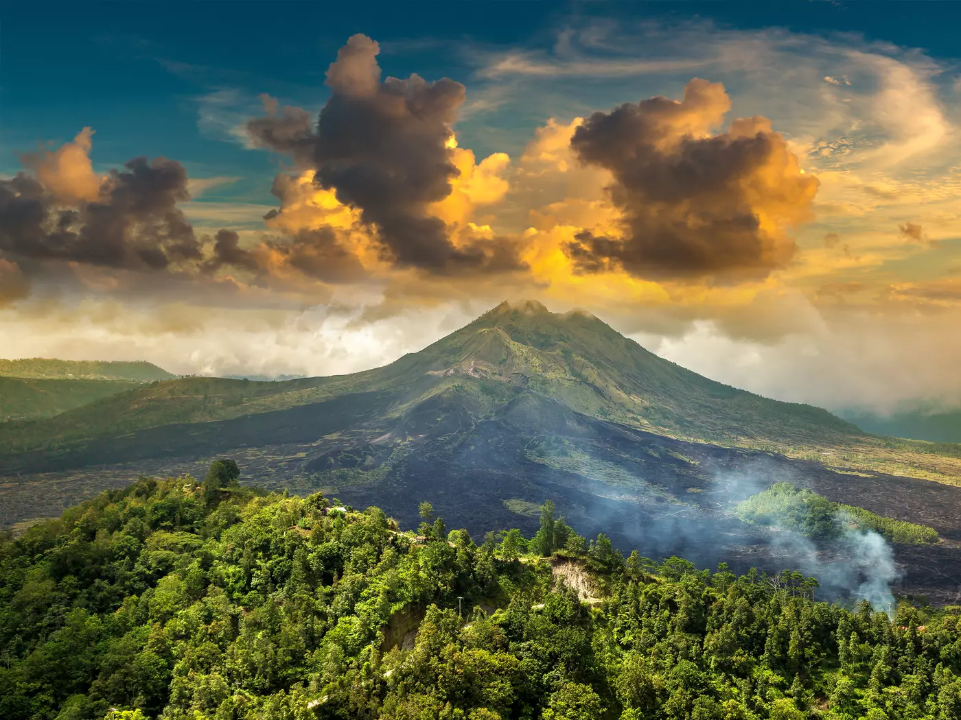 Mount Batur, a UNESCO heritage site, last erupted in 2000