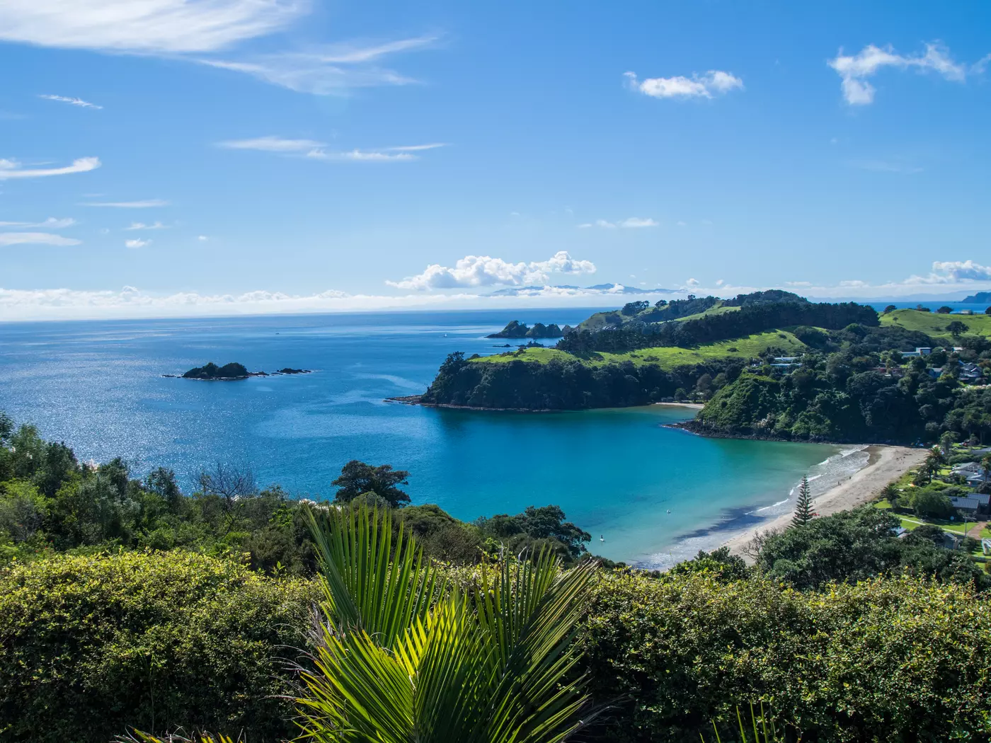 Waiheke Island, New Zealand In the Hauraki Gulf, Waiheke Island is blessed with beautiful beaches and fertile vineyards