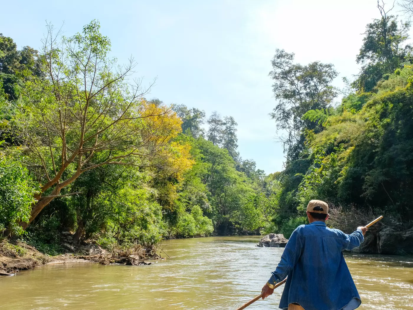 Bamboo rafting,  Mae Taeng river, Chiang Mai