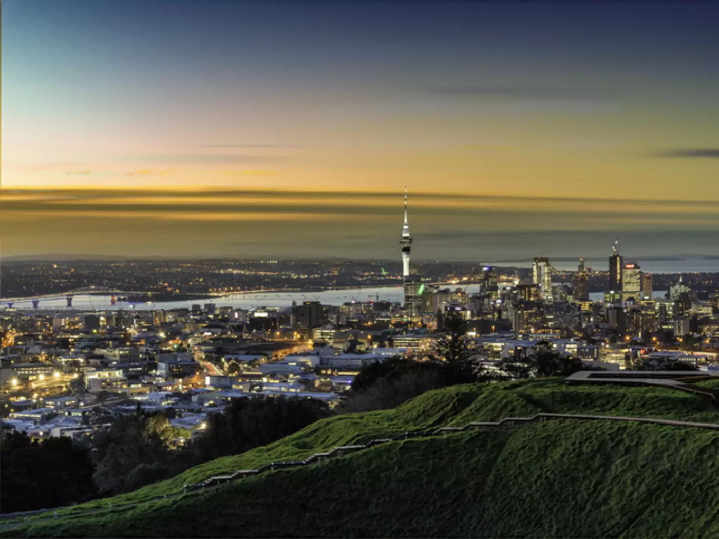 Auckland City Skyline