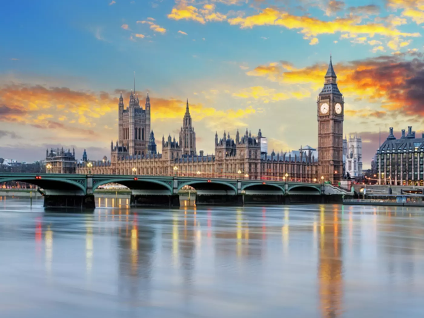 London at sunset