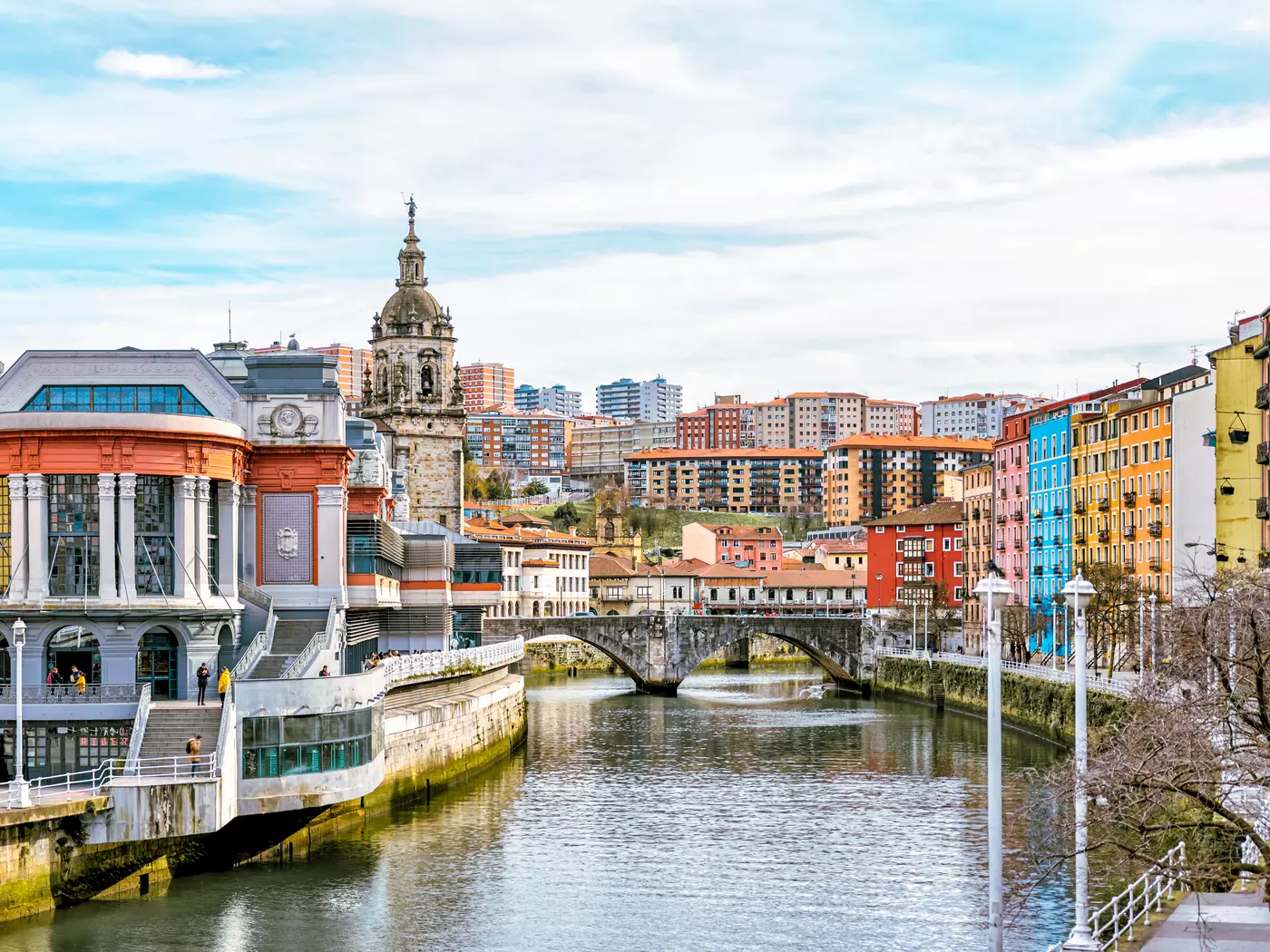 Nervion River in Bilbao