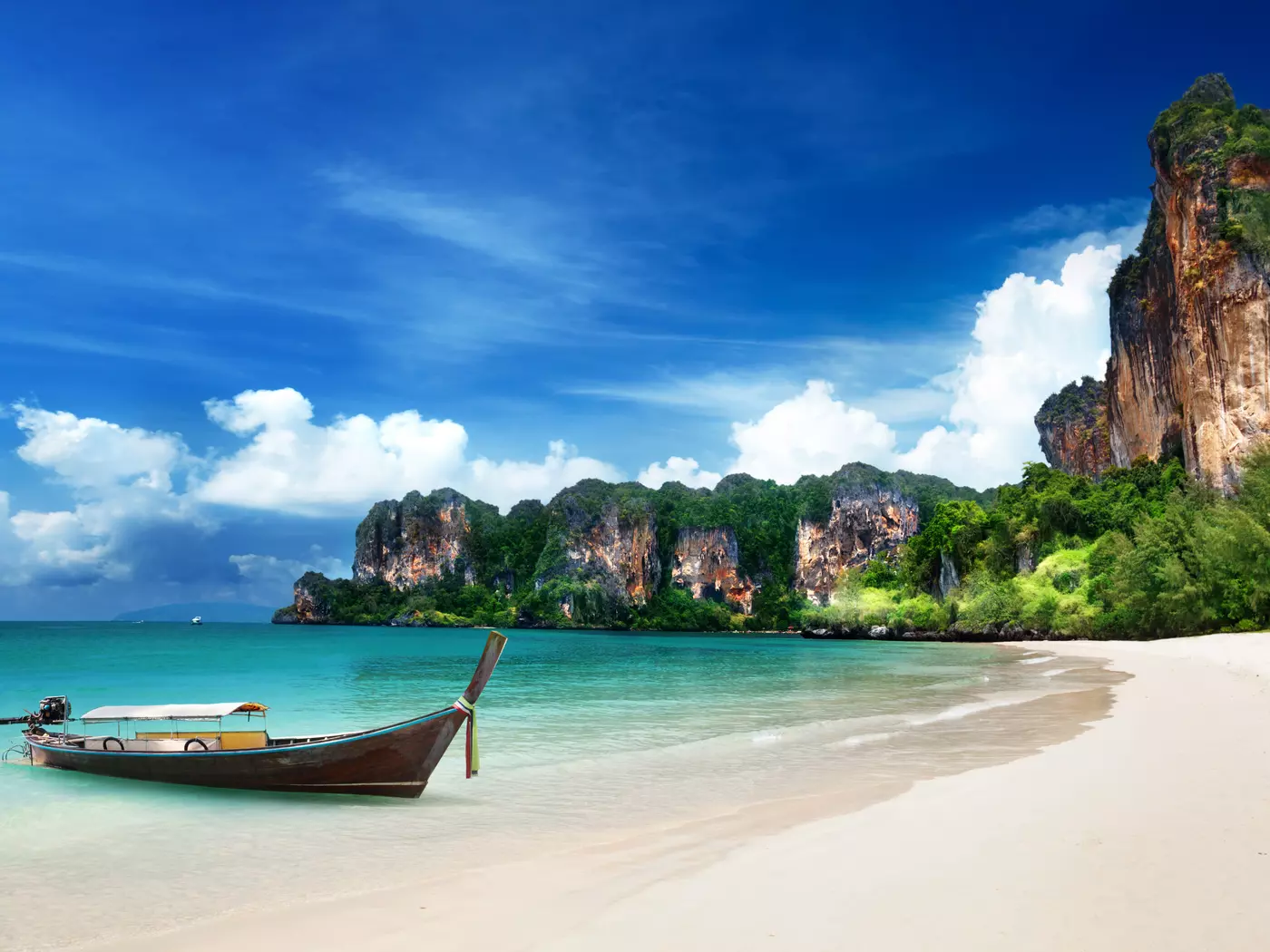 Krabi's breathtaking beaches are protected by large coral reefs