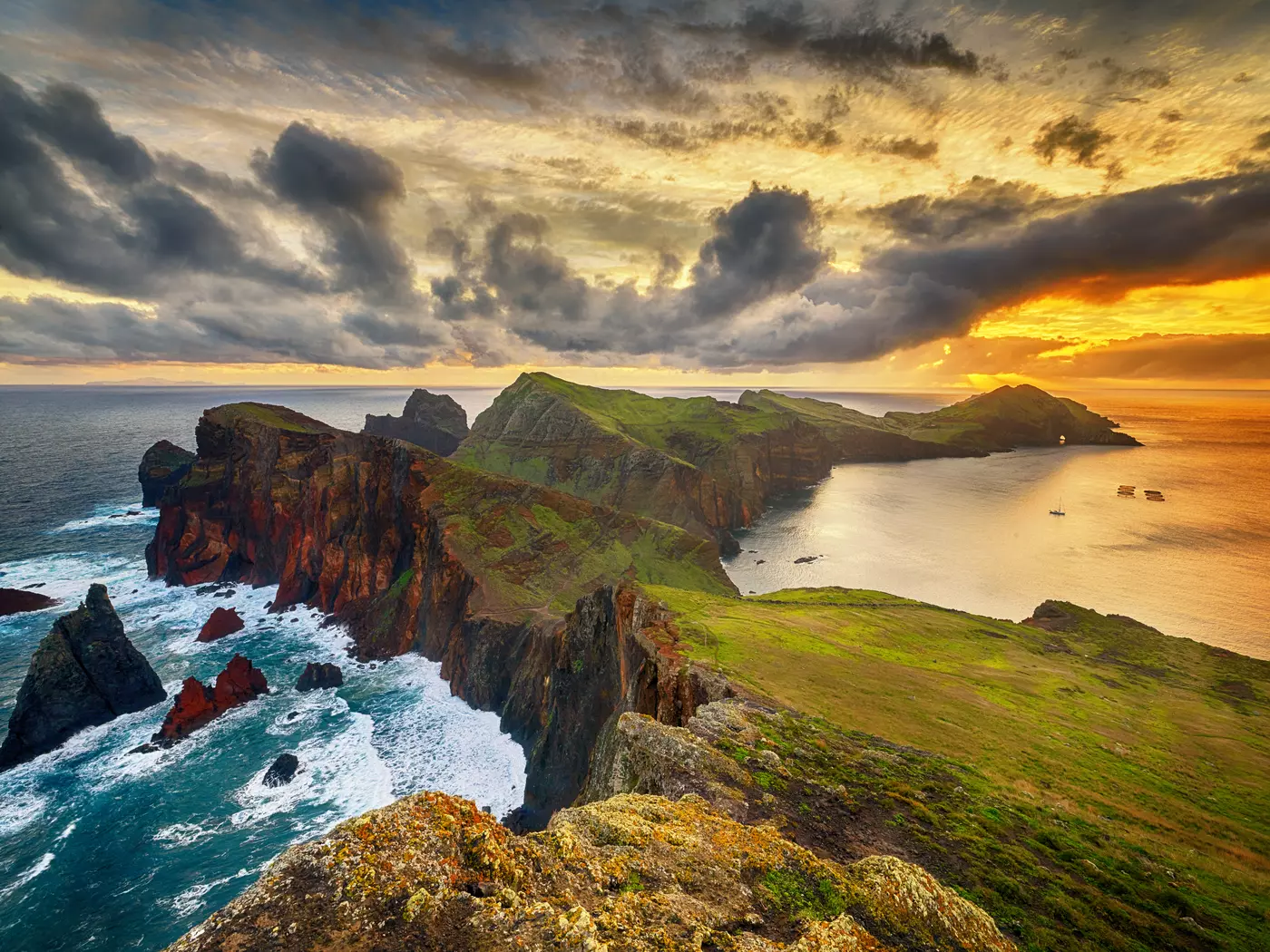 The archipelago of Madeira enjoys a subtropical climate and is famed for it's green, rugged cliffs