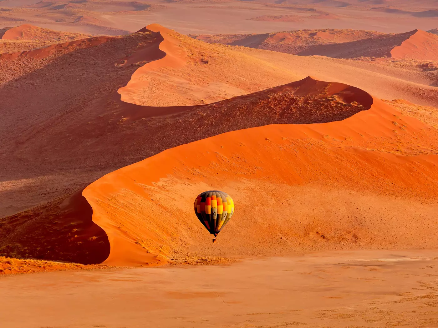 In Flight by Hot Air Balloon Sossusvlei