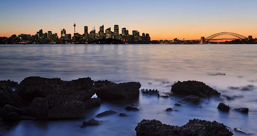 A view across the harbour at sunset is always a popular inclusion on all Sydney tours. A view across the harbour at sunset is always a popular inclusion on all Sydney tours.