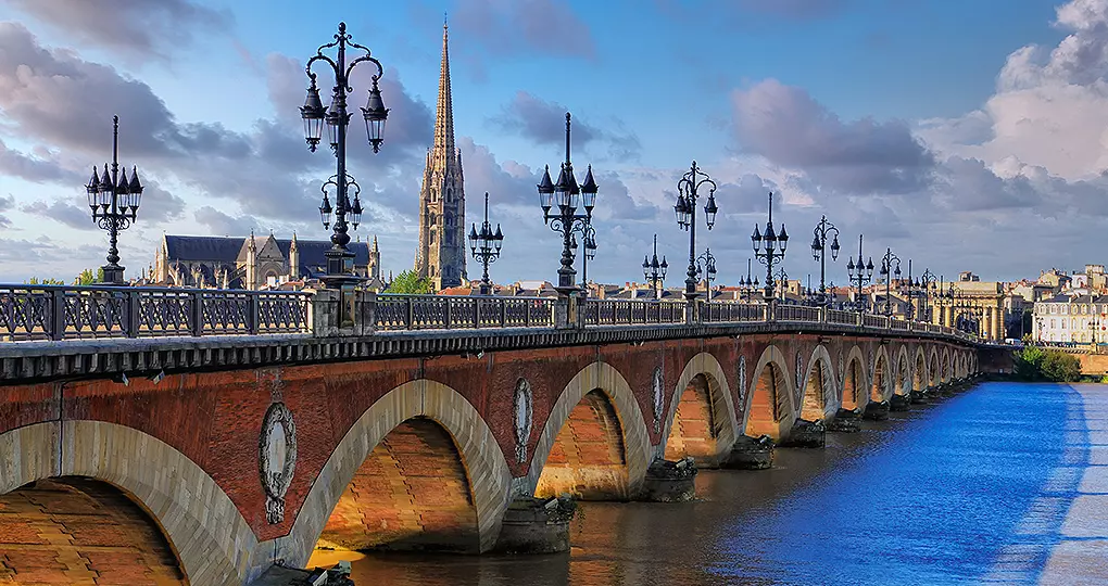 The Gothic Cathédrale Saint-André dominates the skyline of Bordeaux The Gothic Cathédrale Saint-André dominates the skyline of Bordeaux