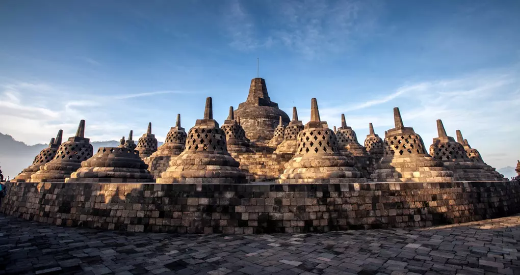 The famed Buddhist temple of Borobudur The famed Buddhist temple of Borobudur