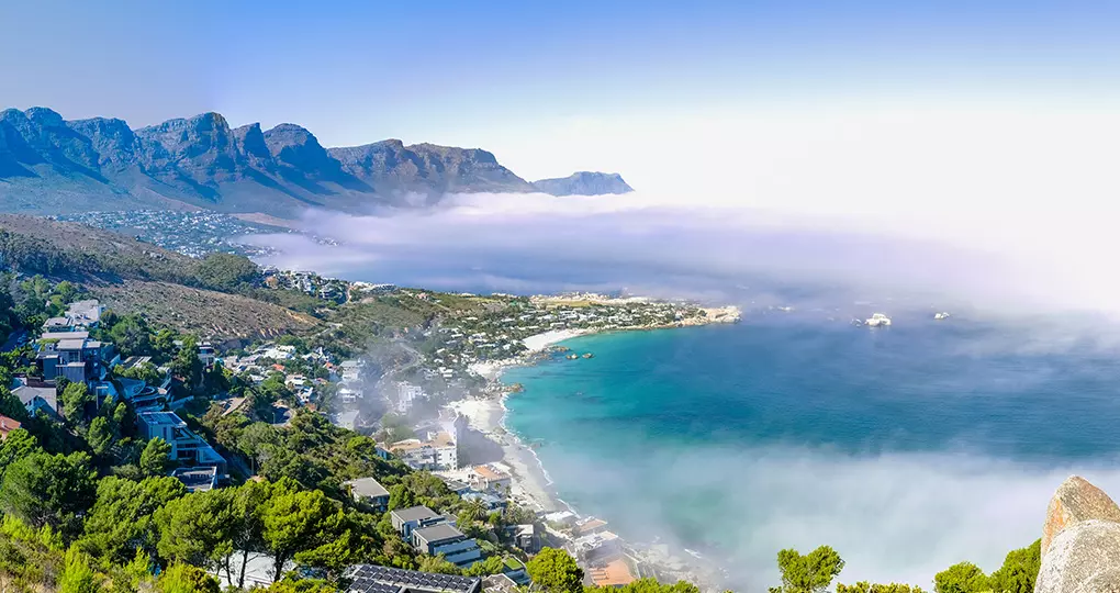 Camps Bays offers a fine white sand beach and trendy seafood restaurants Camps Bays offers a fine white sand beach and trendy seafood restaurants