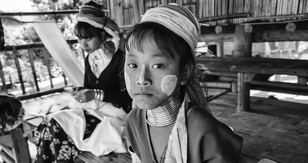 Karen Long Neck hill tribe village