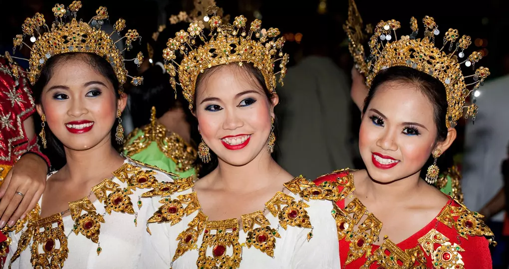 Dancers in colorful costume Dancers in colorful costume