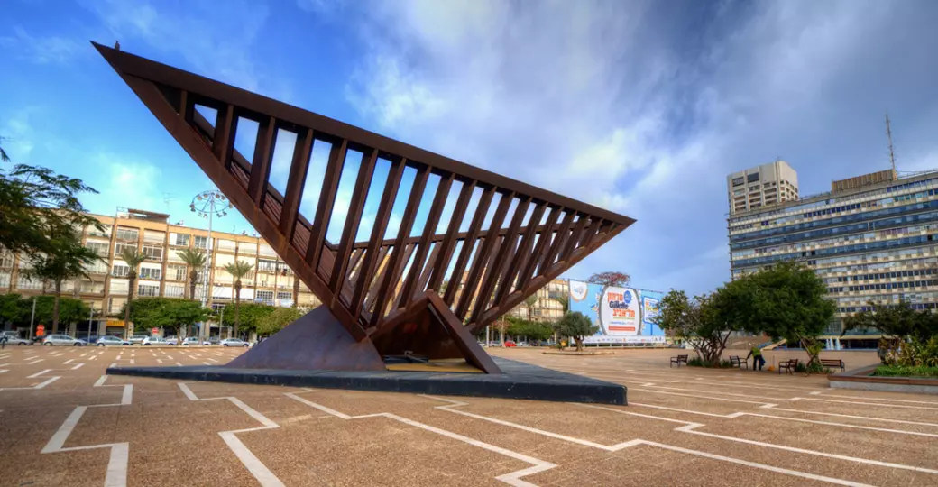 The Holocaust monument at Rabin Square is a must visit on all Tel Aviv tours.