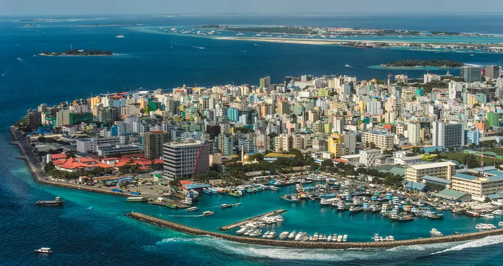 Maldivian capital from above Maldivian capital from above