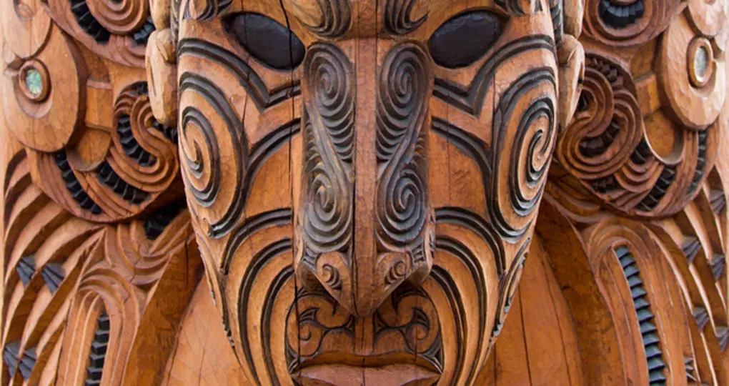Maori carving in Rotorua
