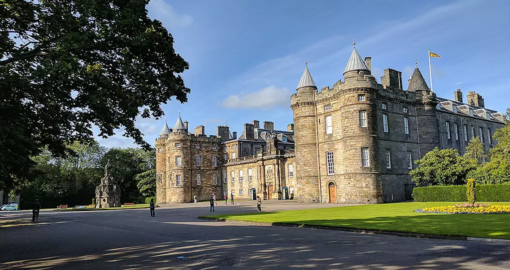 Venture to royal lands while stopping at the Palace of Holyroodhouse, the monarch's official Scotland residence Venture to royal lands while stopping at the Palace of Holyroodhouse, the monarch's official Scotland residence