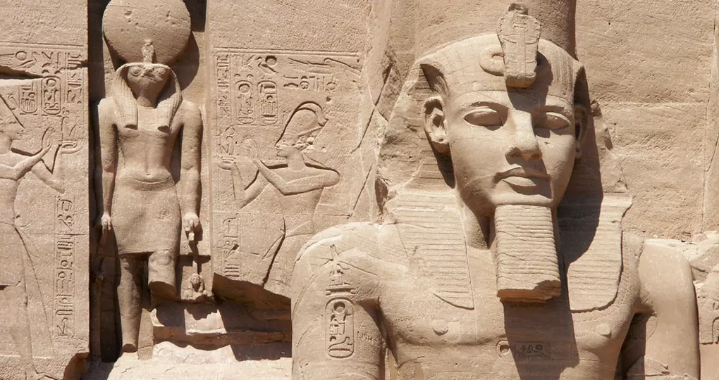 Ramses statue at Abu Simbel Ramses statue at Abu Simbel