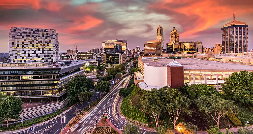 Sandton is one of Johannesburg's affluent northern suburbs