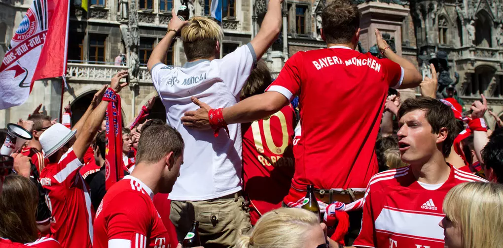 Soccer Fans in Munich Soccer Fans in Munich