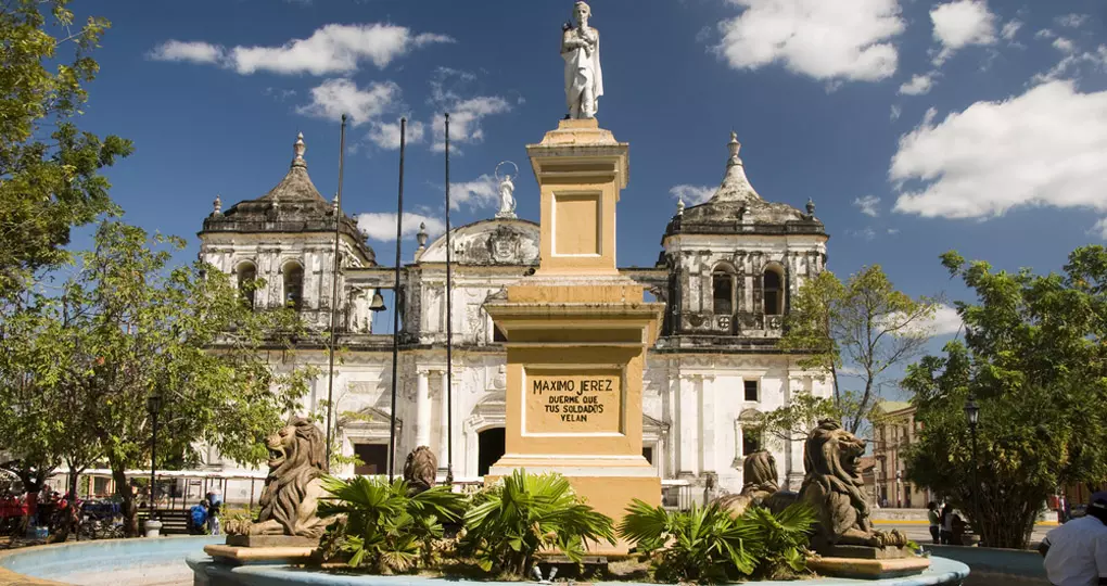 Maximo Jerez Fountain in Ruben Dario Park Maximo Jerez Fountain in Ruben Dario Park
