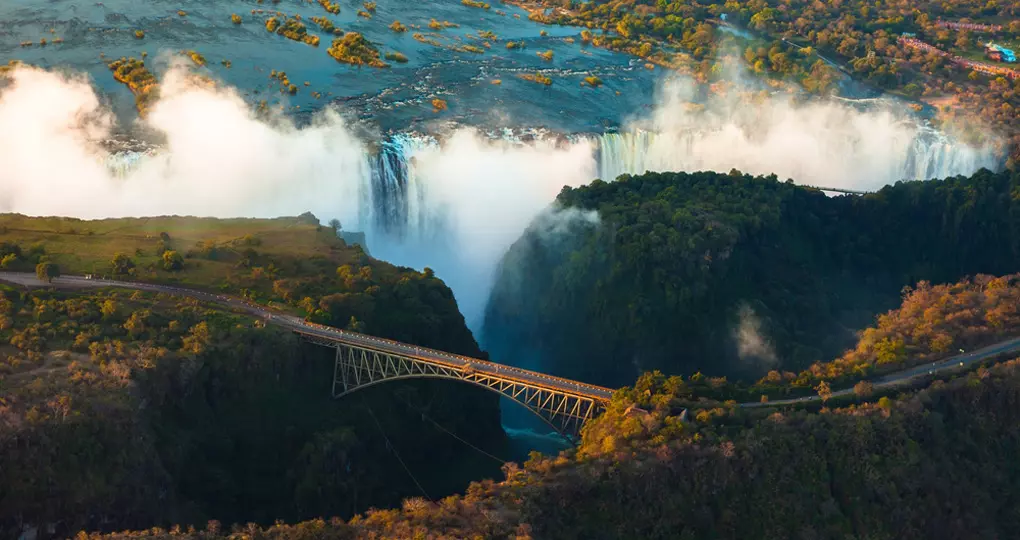 Victoria Falls from the air